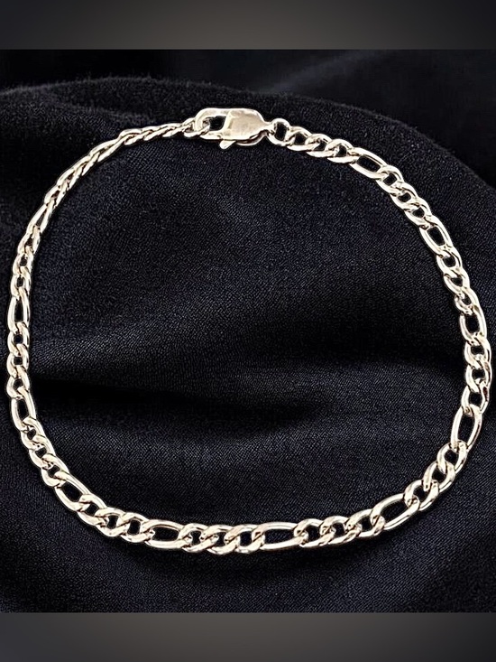 Other - Figaro Stainless Steel 8 inche long and 4mm width bracelet - FINAL PRICE!